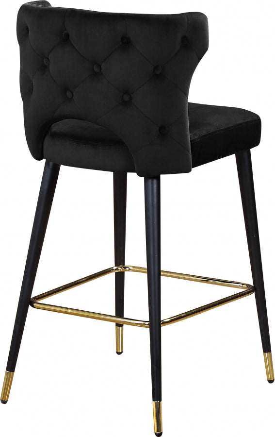 Mars Velvet Counter Stool Set of 2
