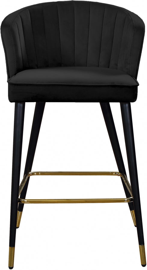 Kasey Velvet Counter Stool Set of 2