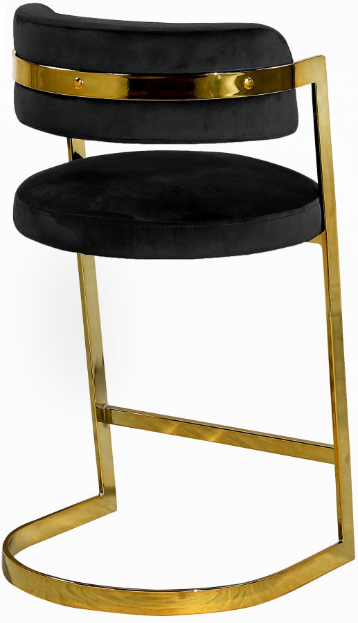 Atlanta Velvet Counter Stool Set of 2