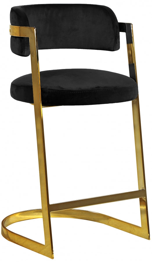 Atlanta Velvet Counter Stool Set of 2