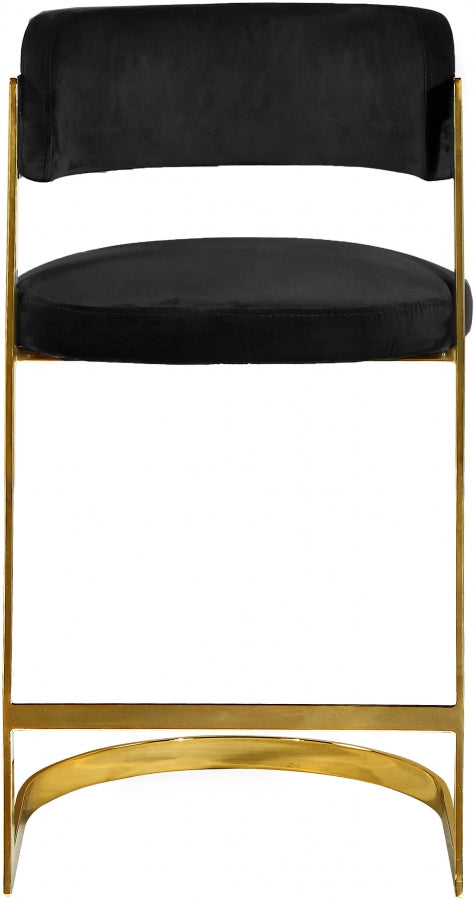 Atlanta Velvet Counter Stool Set of 2