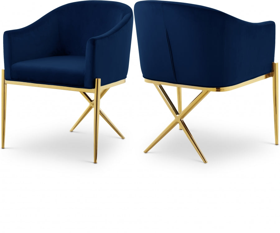 X-Rated Velvet Dining Chair Set of 2