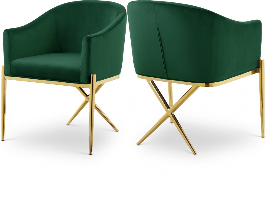 X-Rated Velvet Dining Chair Set of 2