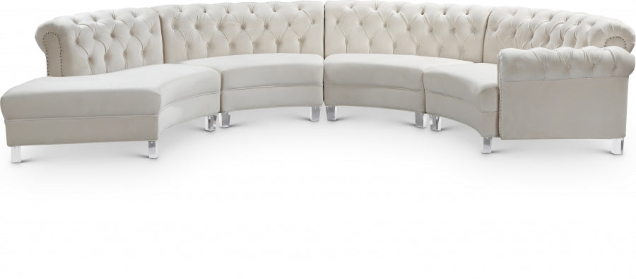 Fancy Modular Velvet Sectional