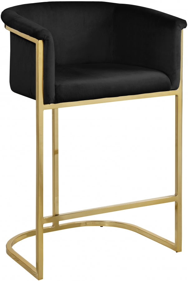 Howlite Velvet Counter Stool Set of 2