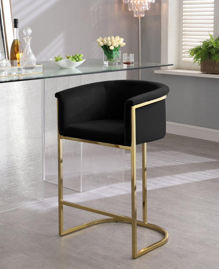 Howlite Velvet Counter Stool Set of 2
