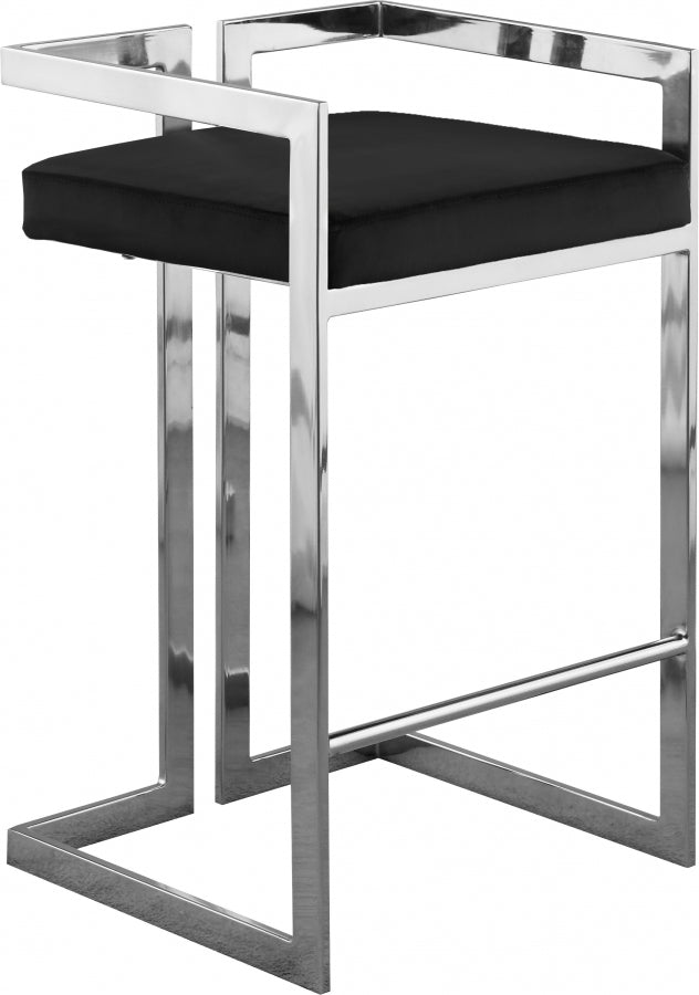 Ezra Velvet Counter Stool Set of 2
