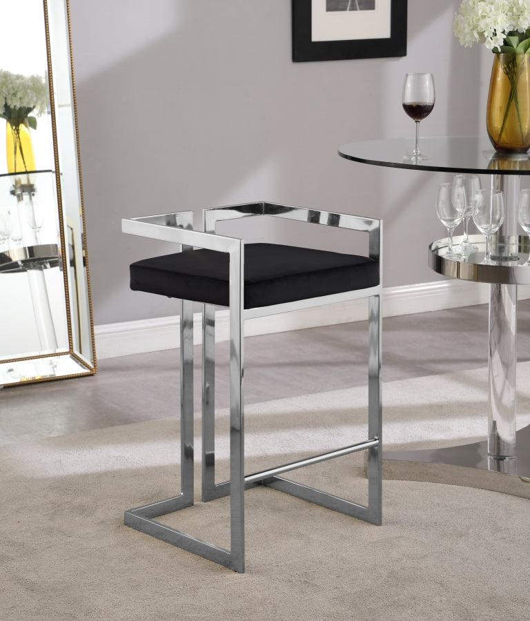 Ezra Velvet Counter Stool Set of 2
