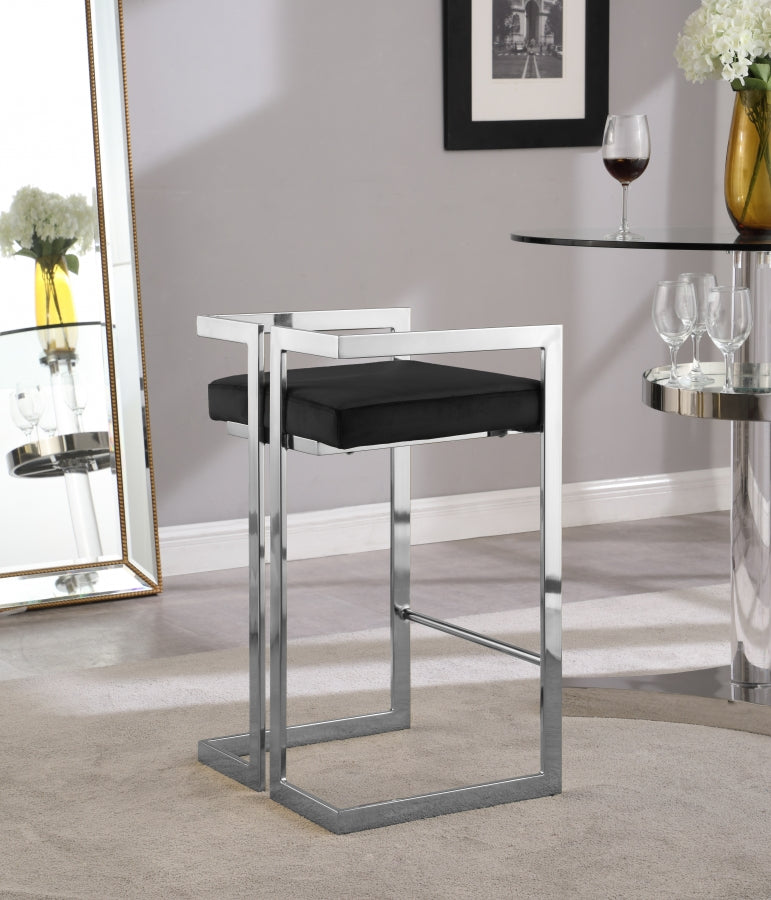 Ezra Velvet Counter Stool Set of 2