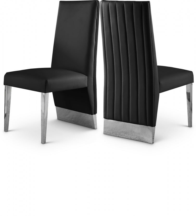 Luxury Money Leather Dining Chair Set of 2
