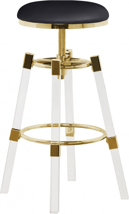 Bell Faux Leather Adjustable Bar | Counter Stool Set of 2