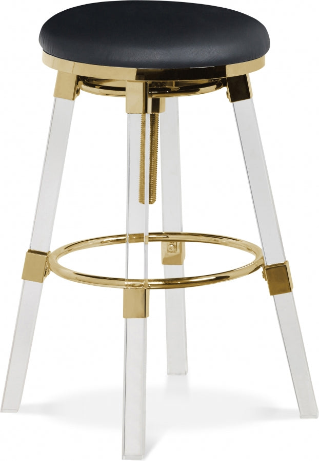 Bell Faux Leather Adjustable Bar | Counter Stool Set of 2