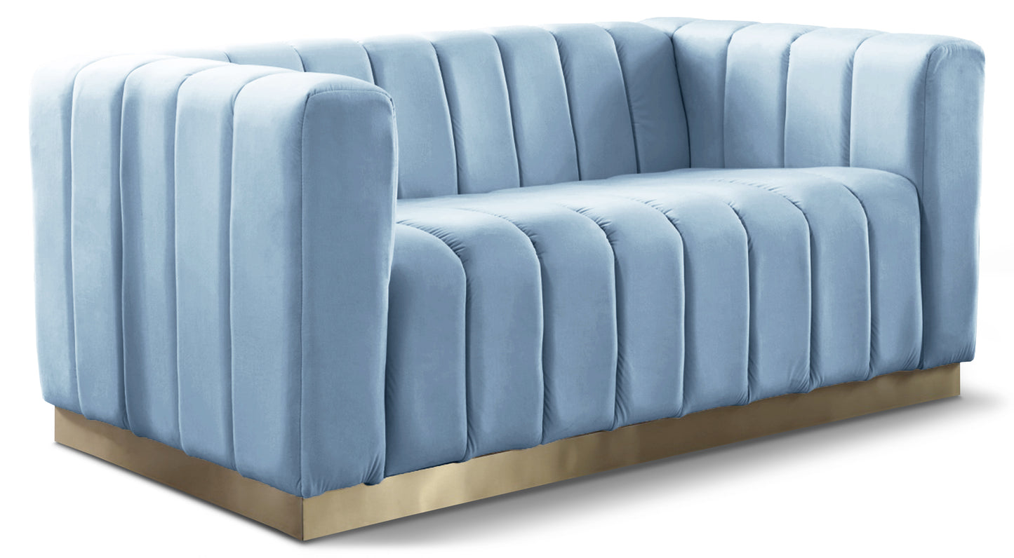 Louie Velvet Loveseat