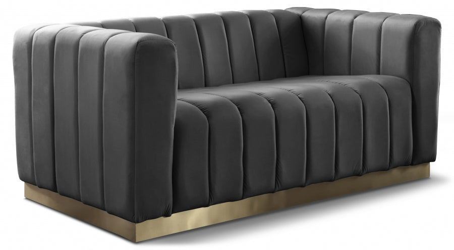 Louie Velvet Loveseat