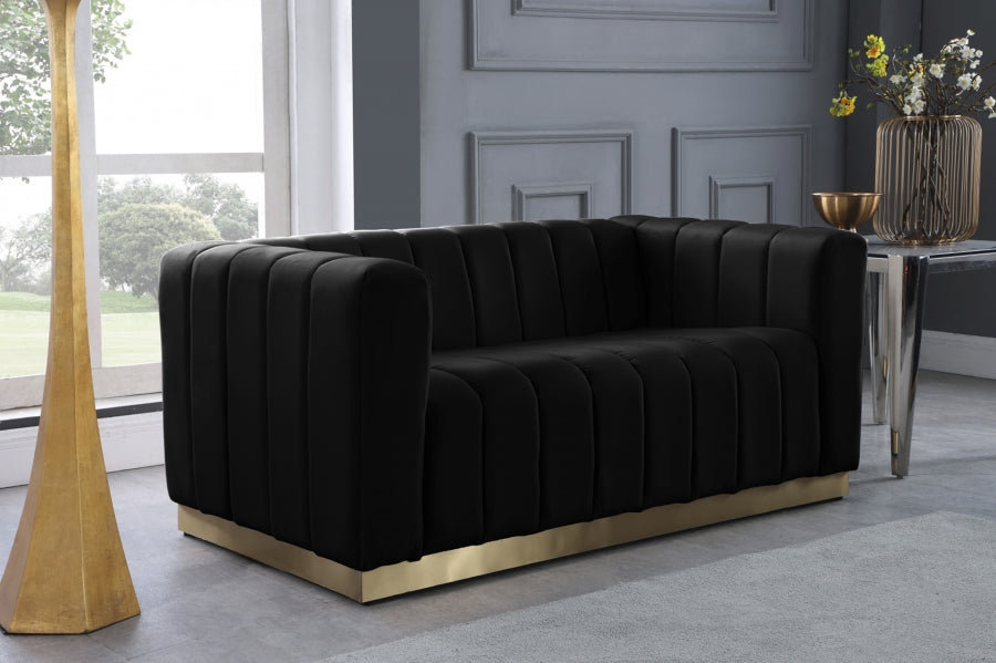 Louie Velvet Loveseat