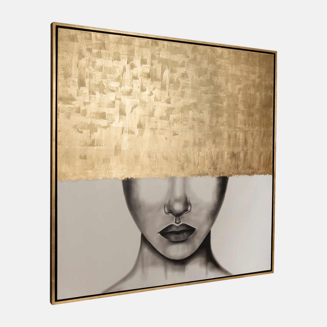 Hand Painted Gold Streak Woman