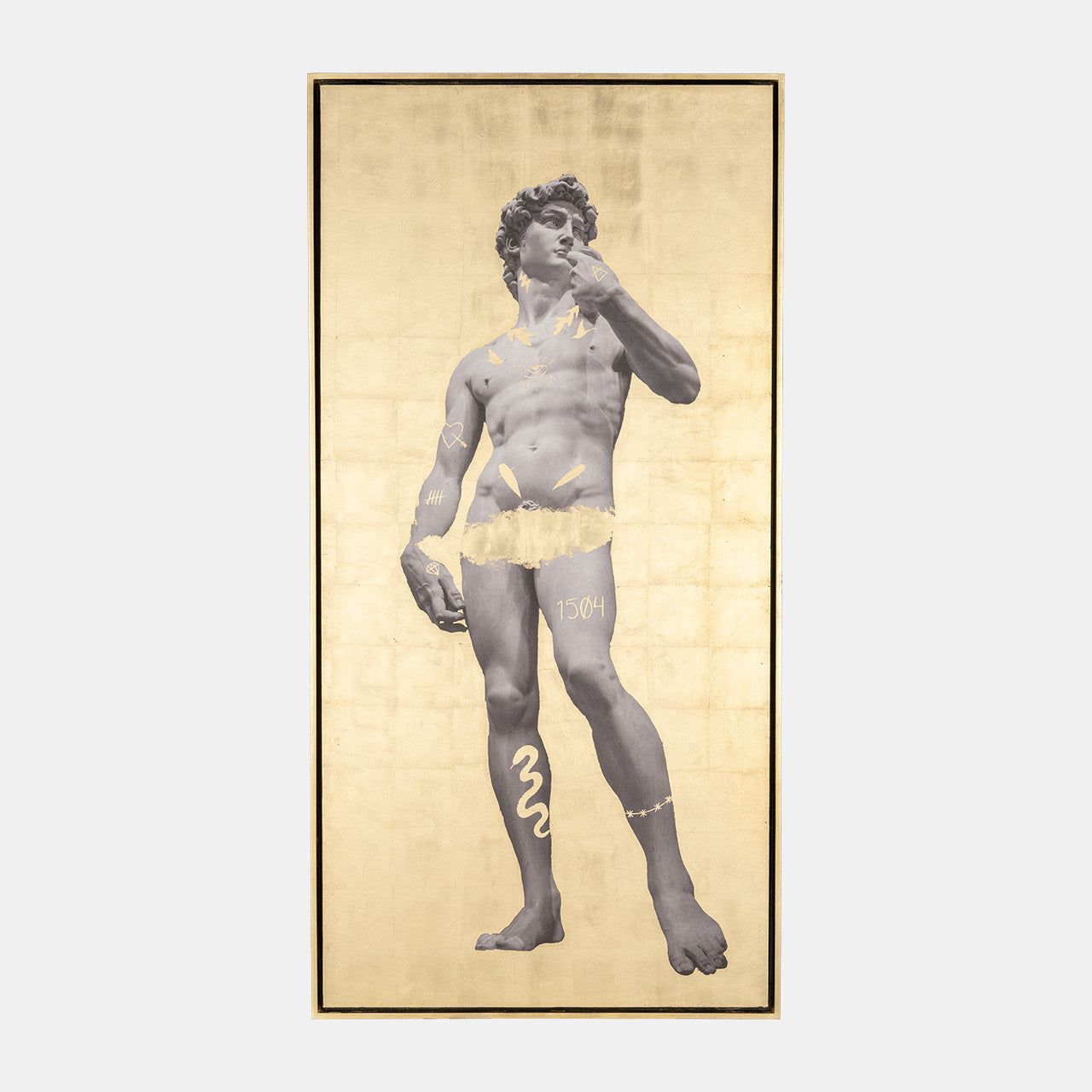 Hand Painted David In Gold,