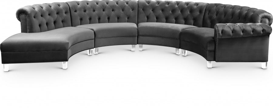 Fancy Modular Velvet Sectional