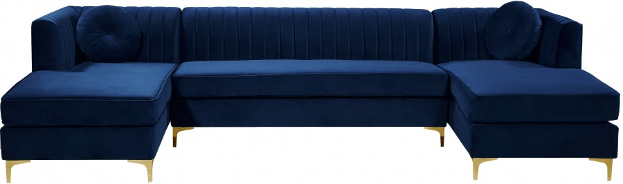 Glamor Velvet 3pc. Sectional
