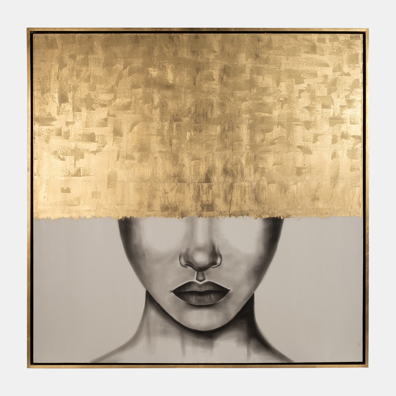 Hand Painted Gold Streak Woman
