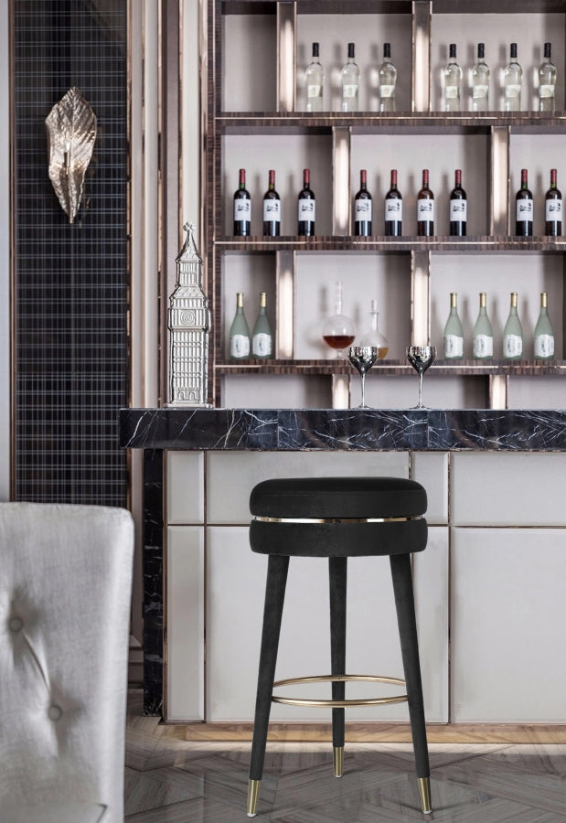 Sweet Velvet Swivel Bar Stool Set of 2
