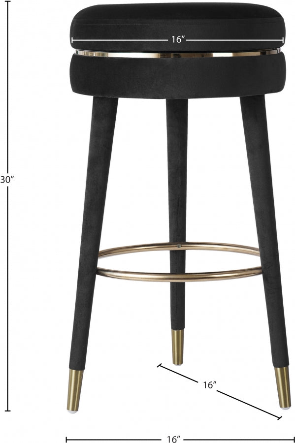 Sweet Velvet Swivel Bar Stool Set of 2
