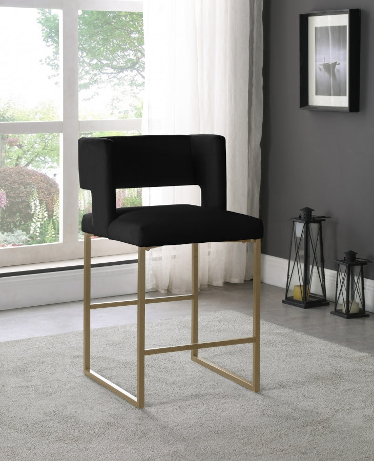 Luxe 7 Velvet Counter Stool Set of 2