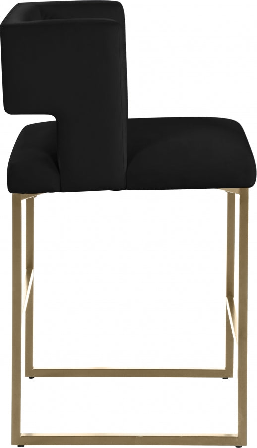 Luxe 7 Velvet Counter Stool Set of 2