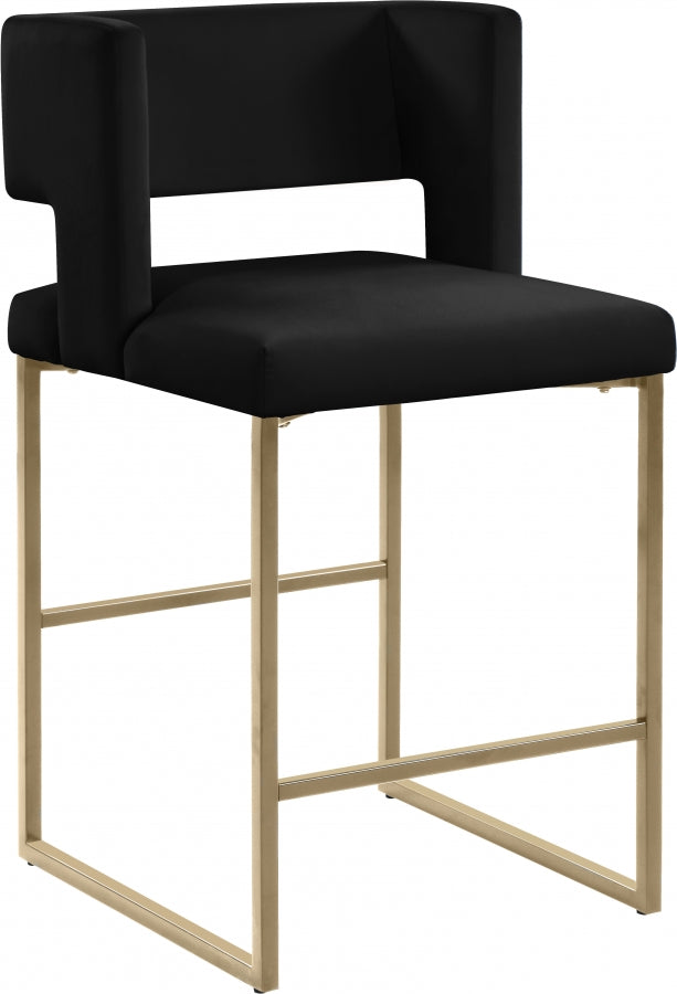 Luxe 7 Velvet Counter Stool Set of 2
