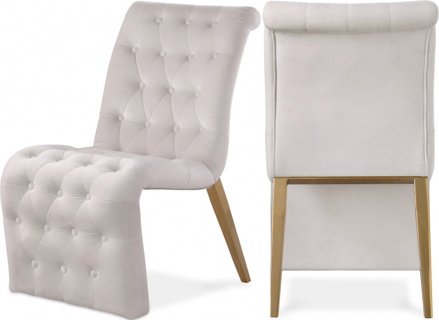 Chanel Velvet Dining Chair Set 2