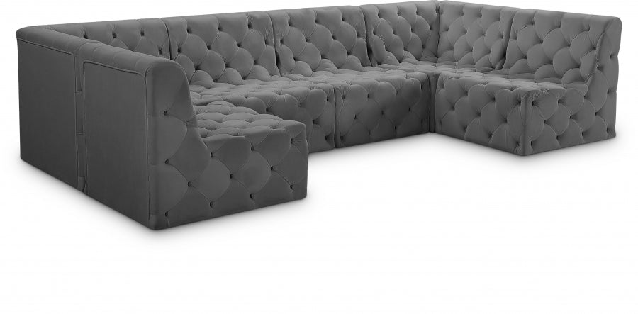 Forever Velvet Modular Sectional