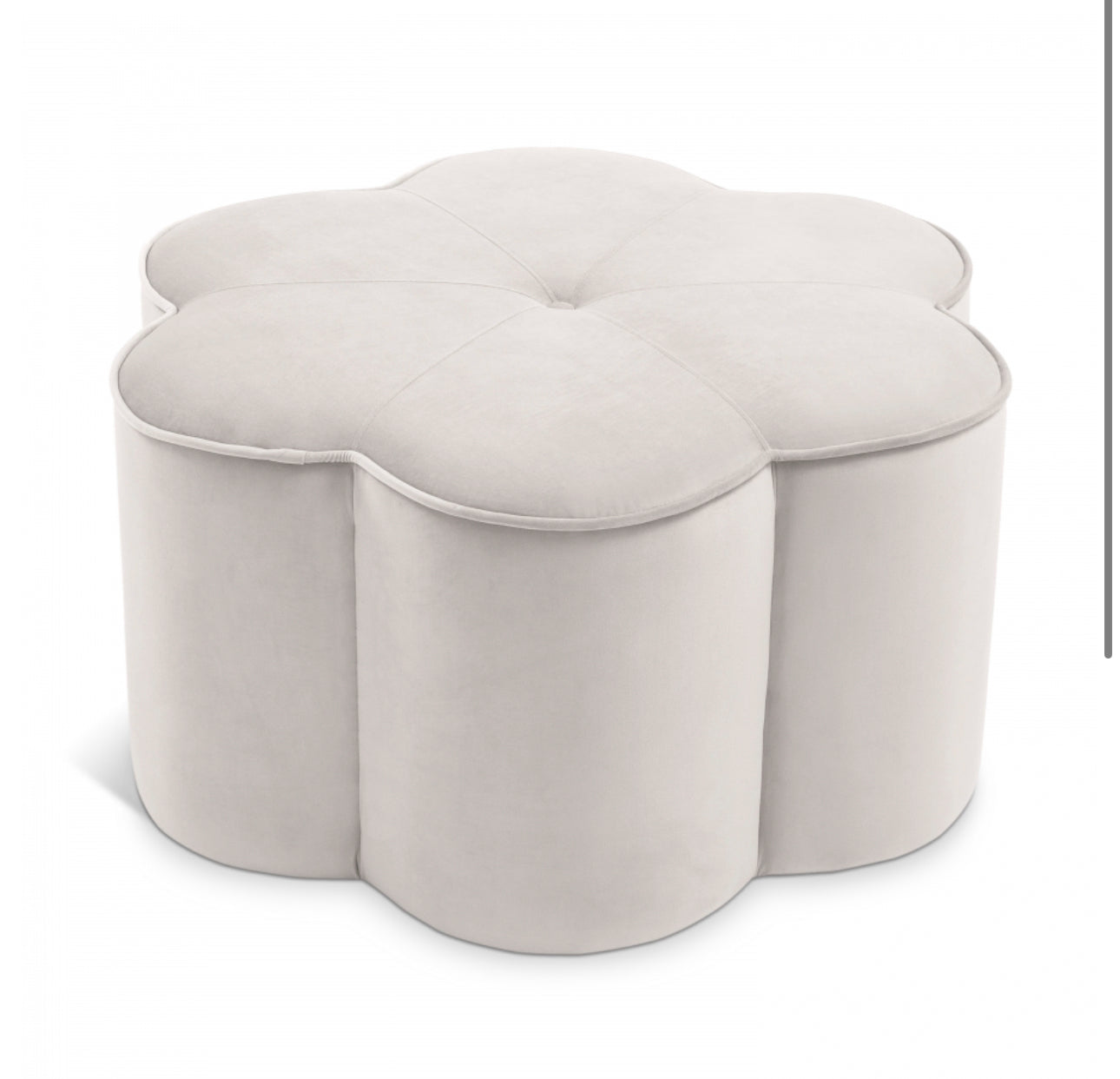 Daisy Velvet Ottoman