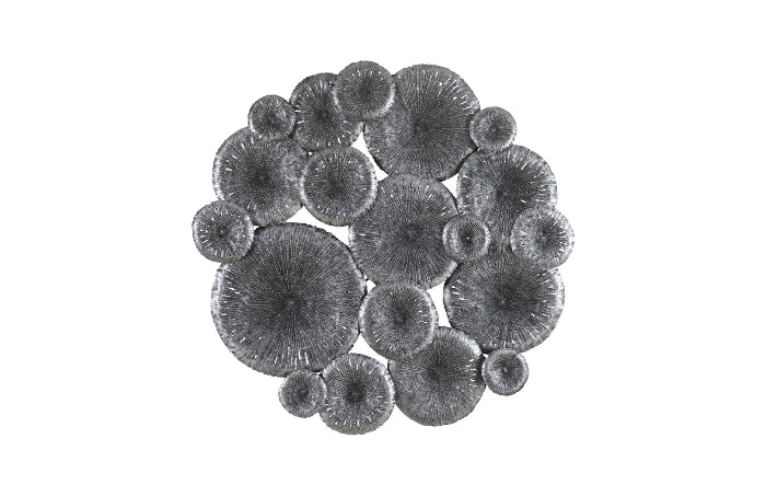 Lotus Collage Round, Metal,