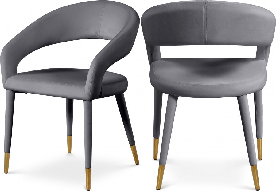 Lux Velvet Dining Chair Set of 2