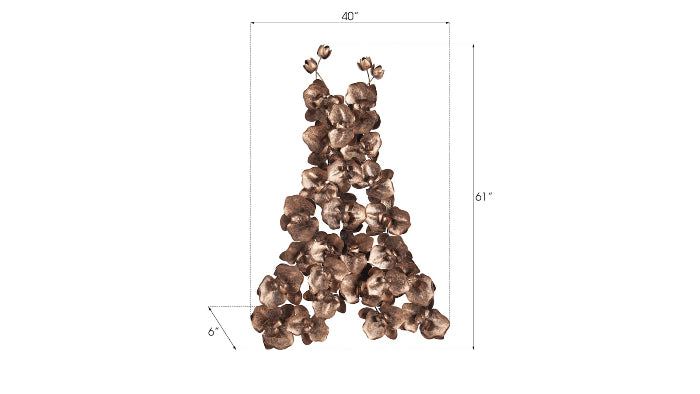 Orchid Dress White Wall Art