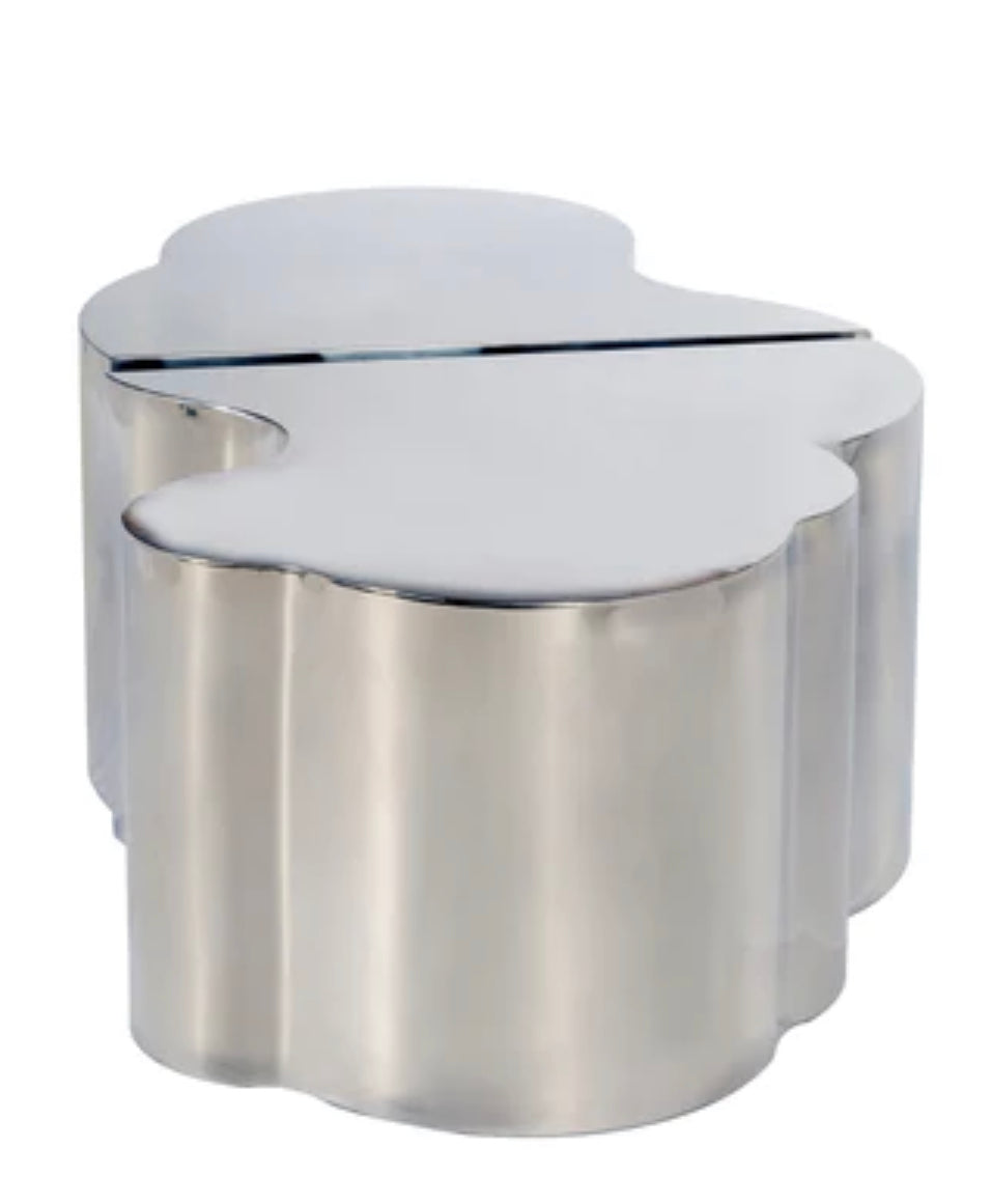 2-SET OF 2 LUCA COFFEE TABLE IN SILVER