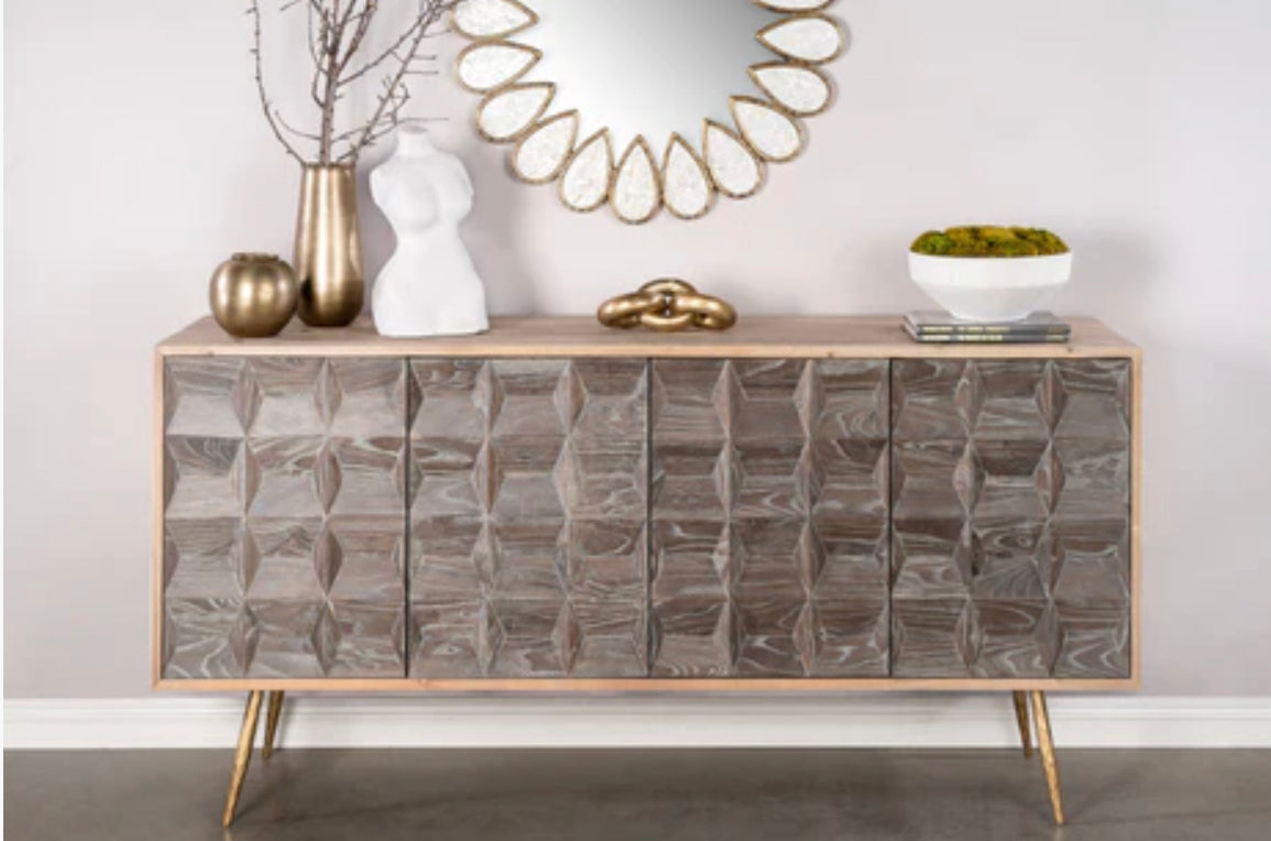 OTIS WOOD 4 DOORS SIDEBOARD