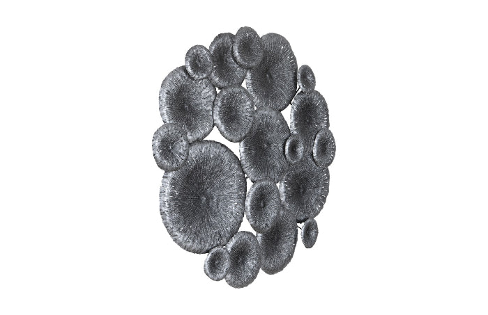 Lotus Collage Round, Metal,