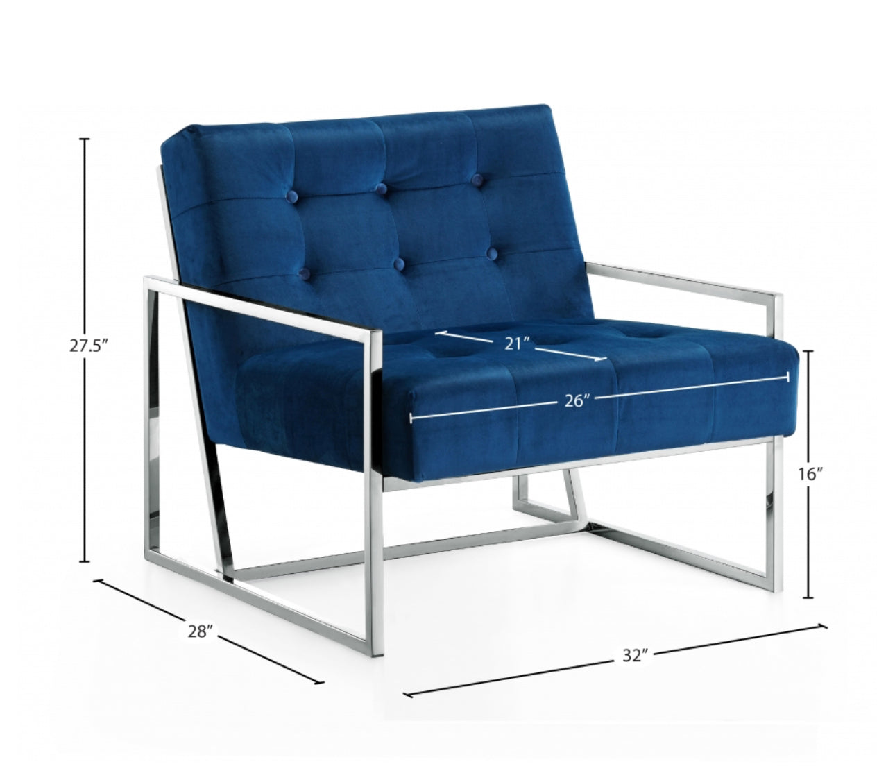 Budha Velvet Accent Chair