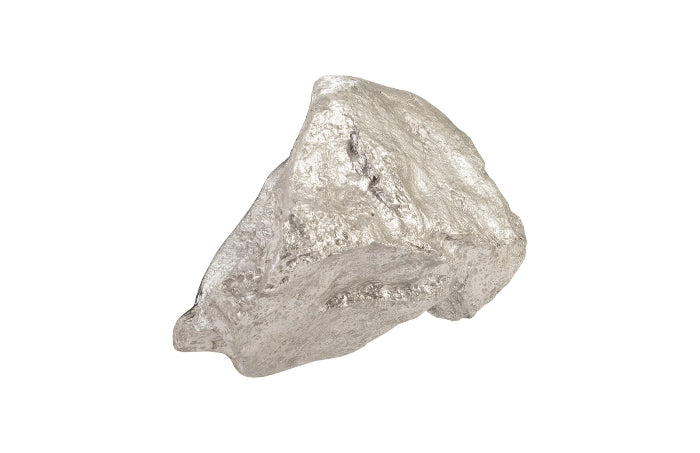 Boulder Wall Art Silver Leaf