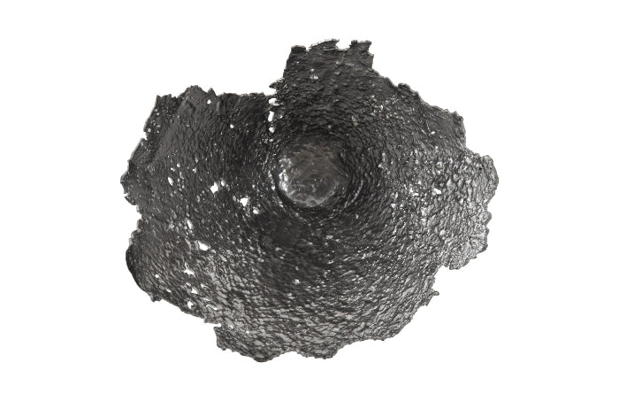Jagged Splash Bowl Liquid Silver Wall Art