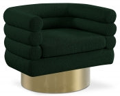 Swirl Boucle Fabric Accent Chair