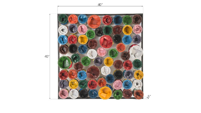 Paint Can Large Square Wall Art