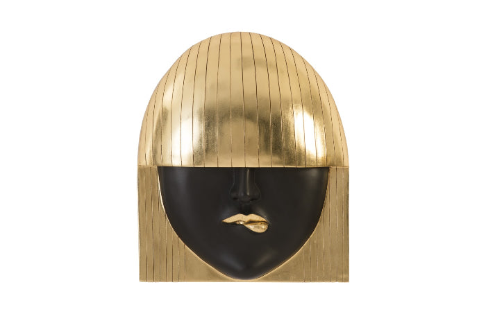 Fashion Faces Large Pout Black and Silver Wall Art