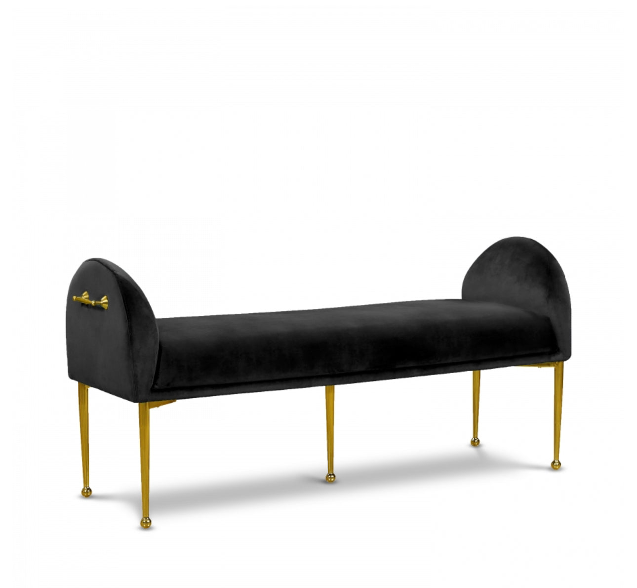 Amber Velvet Bench