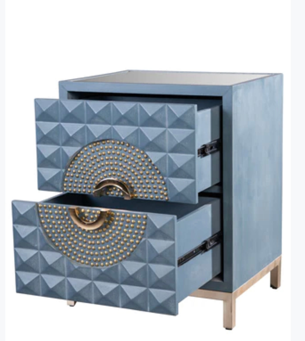 ZELDA STUDDED NIGHTSTANDS