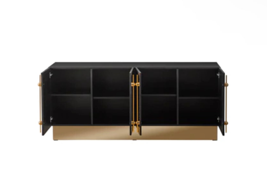 CALLISTA SIDEBOARD IN BLACK AND GOLD