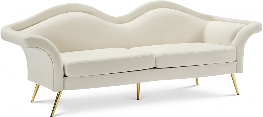 Lips velvet sofa