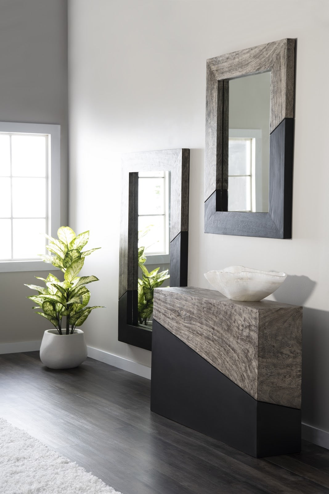 Geometry Gray Mirror