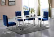 Luxe 7 Chrome Dining Table